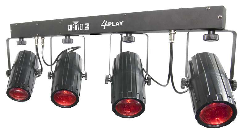 Световое оборудование Chauvet 4 Play (комплект из 4 светодиодных эффектов "лунный цветок" на Т-образной перекладине) артикул 147144Si-1