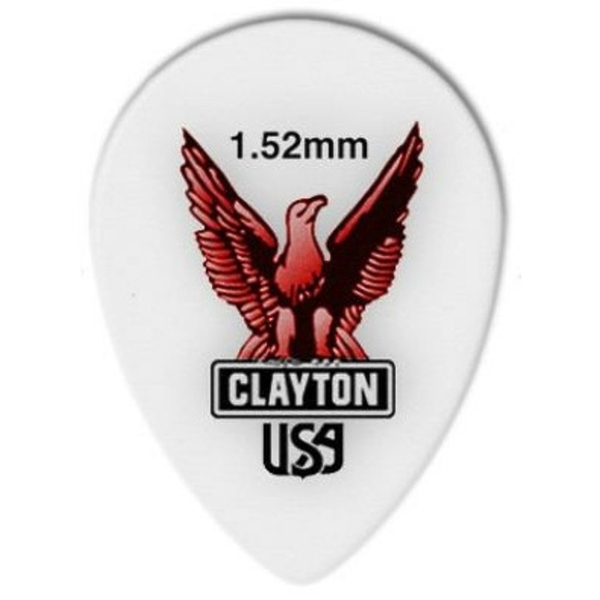 Медиаторы CLAYTON ST152/12 - 1.52 mm ACETAL polymer уменьшенный 12 шт артикул 290662Si-1