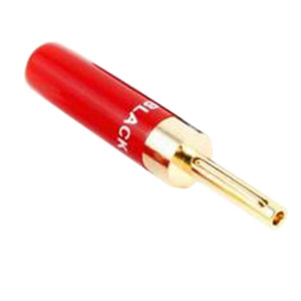 Разъем Black Rhodium Banana plug Gold plated до 4.5 mm red артикул 134140Si-1