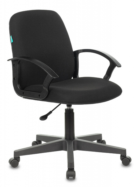 Кресло Бюрократ CH-808-LOW/#B (Office chair CH-808-LOW black 3С11 low back cross plastic) артикул 263341Si-1