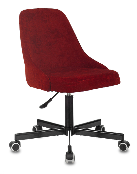 Кресло Бюрократ CH-340M/VELV09 (Office chair CH-340M cherry Velvet 09 cross metal) артикул 263426Si-1