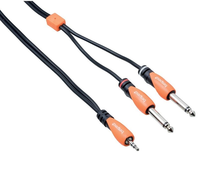Кабель miniJack-2Jack Bespeco SLYMSJ180 1.8 m артикул 257112Si-1
