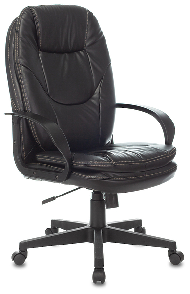 Кресло Бюрократ CH-868LT/#B (Office chair CH-868LT black eco.leather cross plastic) артикул 263198Si-1
