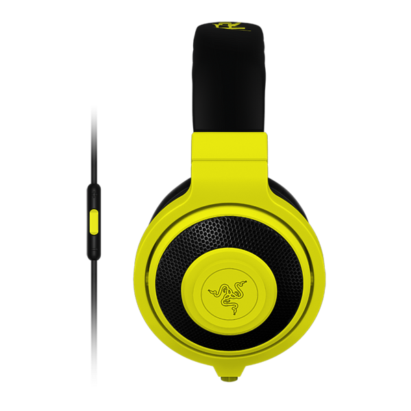 Наушники Razer Kraken Mobile Neon yellow артикул 135369Si-1 фото 3
