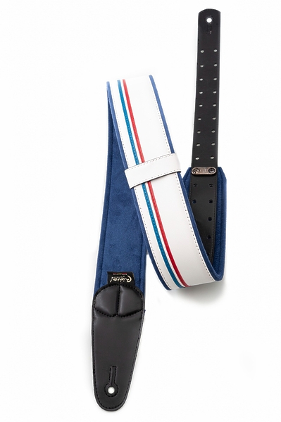 Ремень для гитары RightOn Straps Mojo Race White артикул 331621Si-1 фото 3