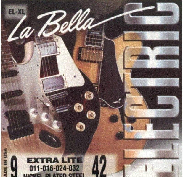 Струны для электрогитары La Bella EL-XL артикул 291441Si-1