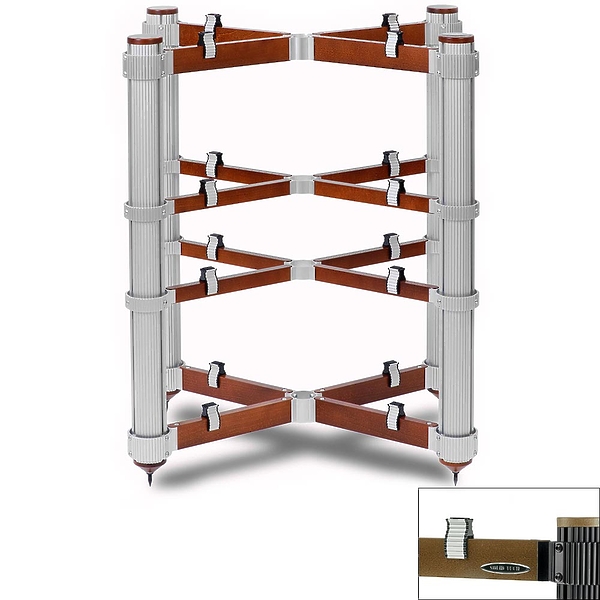 Подставка под Hi-Fi компоненты Solid Tech Rack of Silence 4 Reference Walnut/Black артикул 228424Si-1