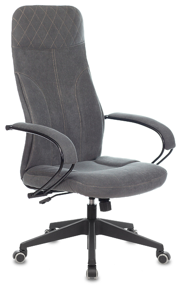 Кресло Бюрократ CH-608/FABRIC-DGREY (Office chair CH-608Fabric dark grey Alfa 44 cross plastic) артикул 263313Si-1