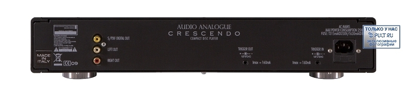 Audio Analogue Crescendo CD Player black артикул 380152FV-1 фото 3