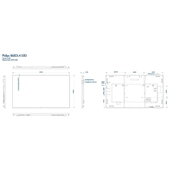 LED панель Philips 86BDL4150D/00 артикул 190897Si-1 фото 3