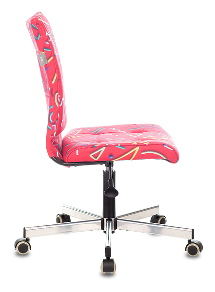 Кресло Бюрократ CH-330M/STICK-PINK (Office chair CH-330M crimson Sticks 05 cross metal хром) артикул 263283Si-1 фото 4