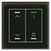 Cенсорный выключатель MDT technologies BE-GTL2TS.C1  KNX/EIB, 4-кнопочный, с символами ВВЕРХ/ВНИЗ и I/O, встроенный тадчик температуры, встроенный интерфейс KNX (BCU), RGBW индикация,  4 логических модуля, установка в монтажной коробке, ра