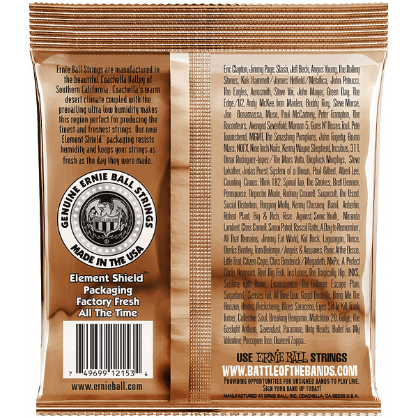 Cтруны для двенадцатиструнной гитары Ernie Ball Earthwood 2153 артикул 291229Si-1 фото 3