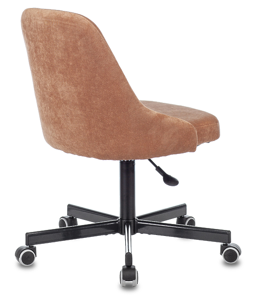 Кресло Бюрократ CH-340M/VELV90 (Office chair CH-340M light brown Velvet 90 cross metal) артикул 263417Si-1 фото 5