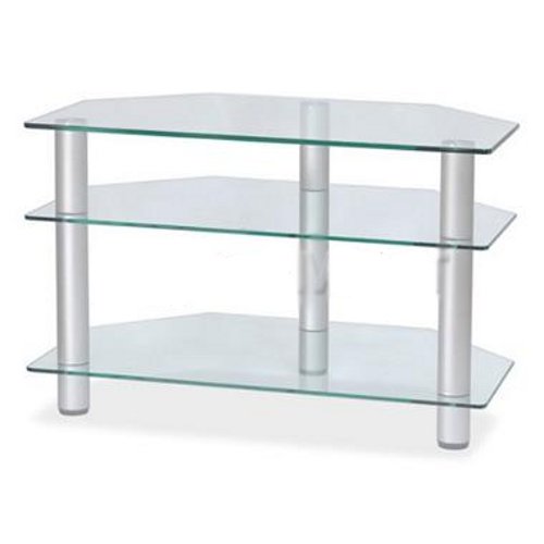Подставка MD Flatform TV 11 (серебро/прозрачное стекло) артикул 116545Si-1 в интернет-магазине «HiFiRussia»