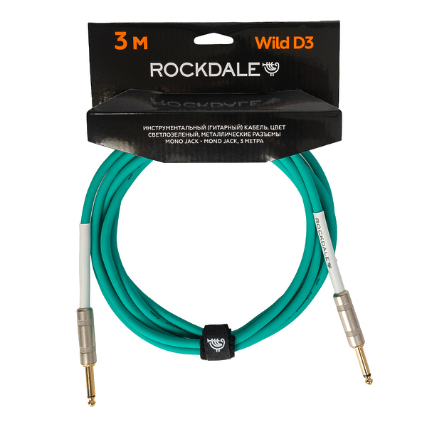 Инструментальный кабель ROCKDALE Wild D3 Light Green артикул 275665Si-1
