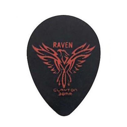 Медиаторы CLAYTON BST38/12 - 0.38 mm BLACK RAVEN уменьшенный 12 шт артикул 290690Si-1