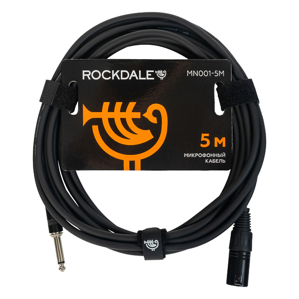 Микрофонный кабель ROCKDALE MN001-5M Black артикул 275684Si-1