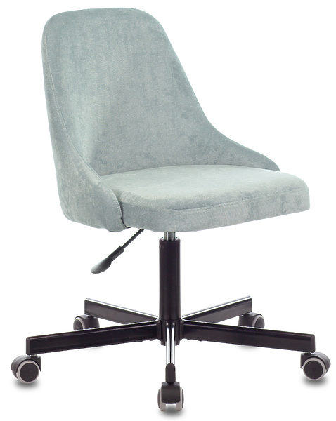 Кресло Бюрократ CH-340M/LT-28 (Office chair CH-340M grey/l.blue Light-28 cross metal) артикул 263390Si-1