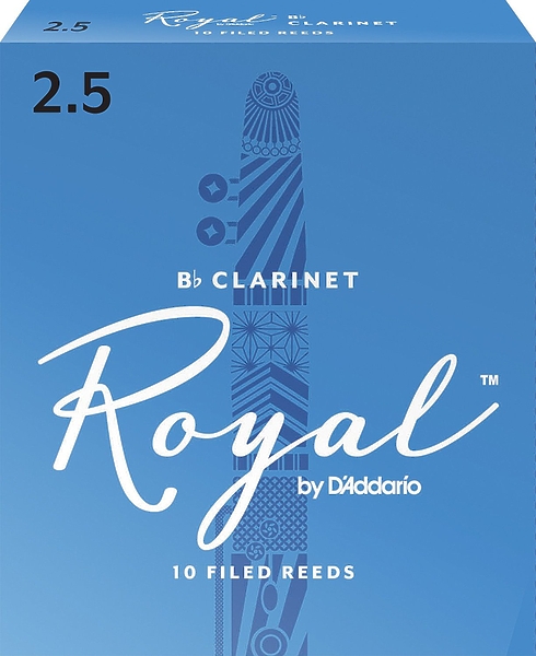 Трости D'Addario WOODWINDS RCB1025 ROYAL, BB CLAR, #2.5, 10 BX артикул 274504Si-1