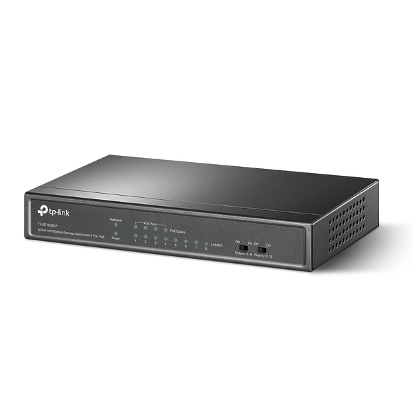 Коммутатор TP-LINK TL-SF1008LP 8x100Mb 4PoE 41W неуправляемый артикул 253813Si-1