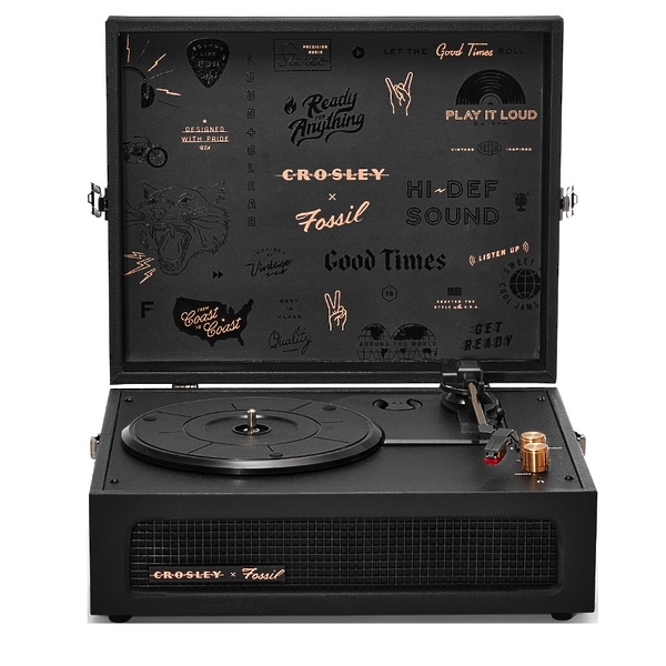 Проигрыватель винила Crosley Voyager black fossil (CR8017A-FB) артикул 208023Si-1