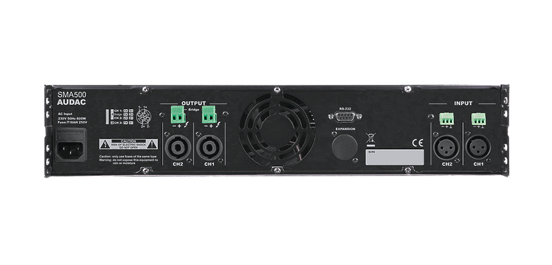 Усилитель мощности Audac SMA500 артикул 220685Si-1 фото 3