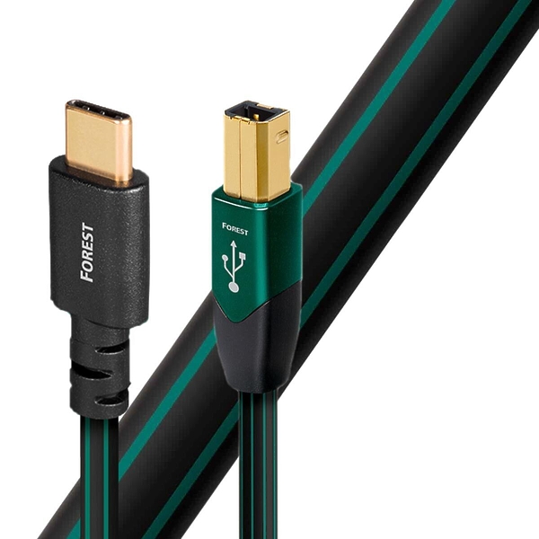 Кабель AudioQuest Forest USB-C - USB-B, 1.5 м артикул 219910Si-1