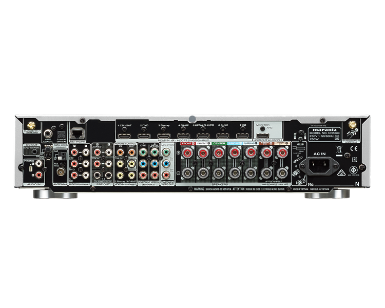 AV ресивер Marantz NR1609 silver/gold артикул 179084Si-1 фото 3