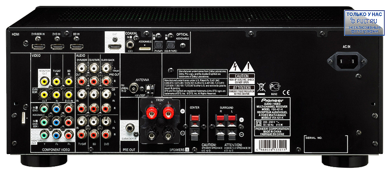 AV Ресивер Pioneer VSX-421-K артикул 382170FV-1 фото 5