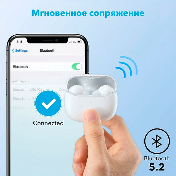 Наушники Soundcore TWS Note i A3991 WT артикул 289068Si-1 фото 6