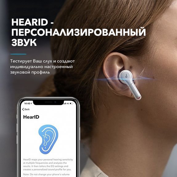 Наушники Soundcore Liberty Air 2 White артикул 268700Si-1 фото 4
