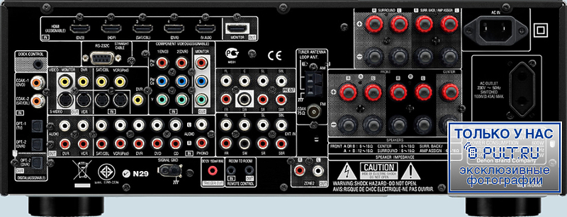 AV Ресивер Denon AVR-2310, Black артикул 388699FV-1 фото 6