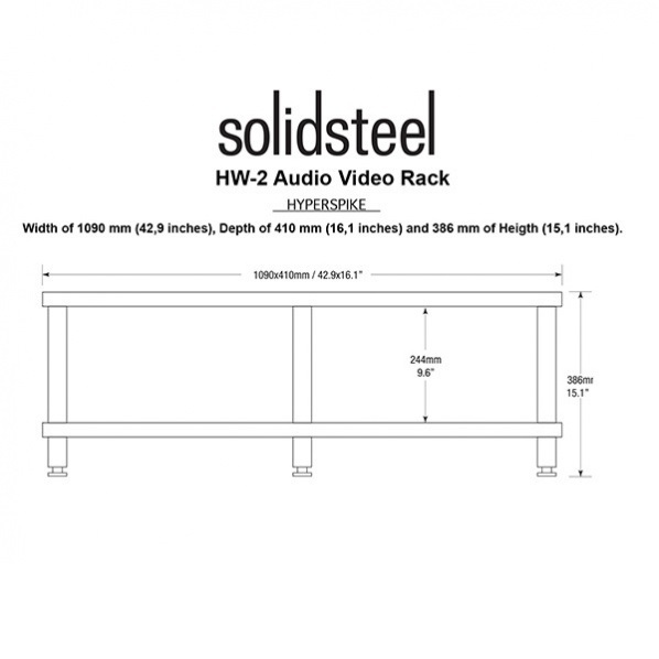Стенд Solidsteel HW-2 Glossy White артикул 236714Si-1 фото 3