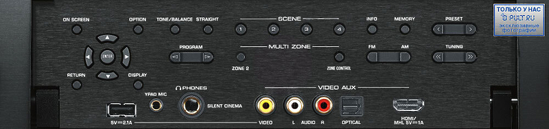 AV Ресивер Yamaha RX-A1030 black артикул 389077FV-1 фото 3