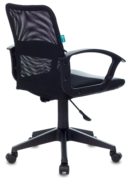 Кресло Бюрократ CH-590/BLACK (Office chair CH-590 black seatblack eco.leather/gauze cross plastic) артикул 263334Si-1 фото 5
