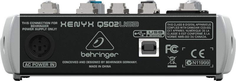 Микшерный пульт Behringer Q502USB артикул 106683Si-1 фото 3