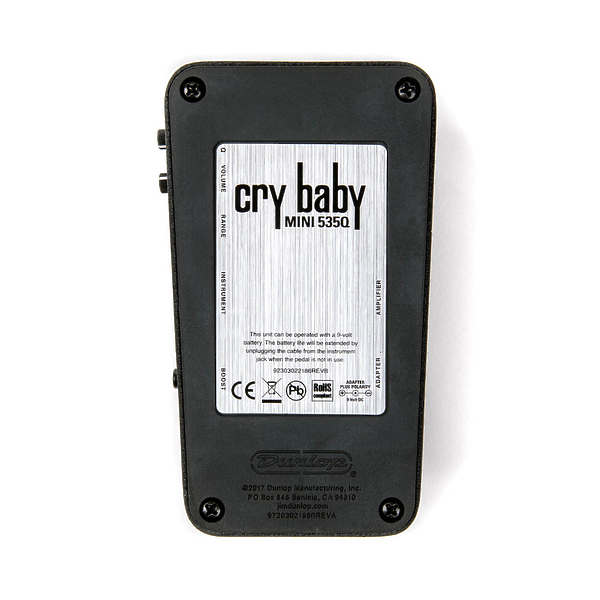 Педаль эффектов Dunlop CBM535Q Cry Baby Mini Multi-Wah артикул 329274Si-1 фото 7