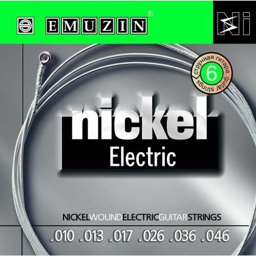 Струны для электрогитары Emuzin Nickel Electric 6n 10-46 артикул 291287Si-1