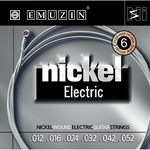 Струны для электрогитары Emuzin Nickel Electric 6n 12-52 артикул 291289Si-1