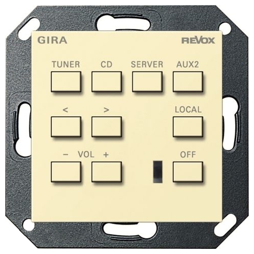 Настенная панель управления Revox M218 GIRA System 55 (глянцевый кремовый) артикул 337213SI-1