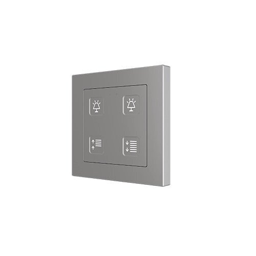 Сенсорный выключатель KNX Zennio Tecla 55 X4, 4-кнопочный, произвольная графика артикул 245201Si-1