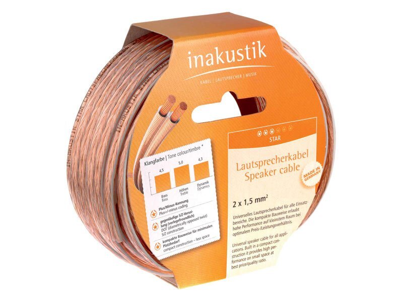 Акустический кабель In-Akustik Star LS-Reels 2x1.5 mm2 20.0m #003021020 артикул 111299Si-1
