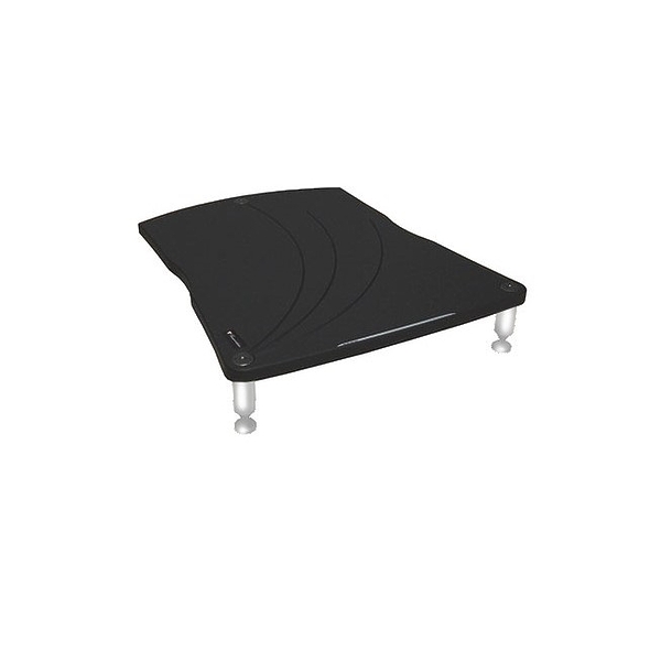 Подставка для усилителей мощности Bassocontinuo VIELLA 2.1 Cerbero Black bottom shelf (ножки белые) артикул 286993Si-1
