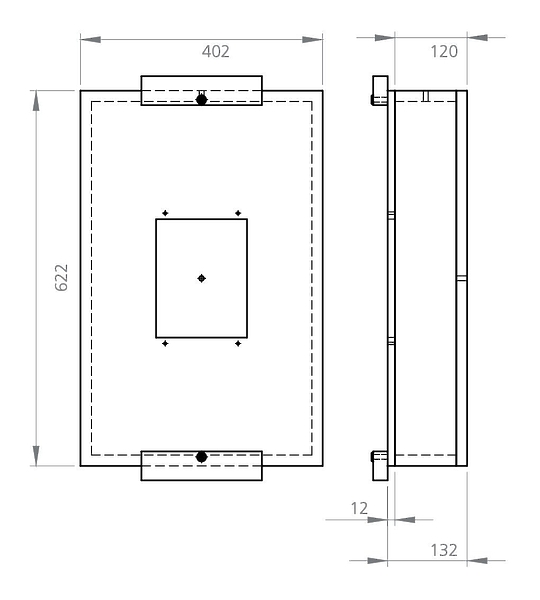 Рамка Cerasonar frame 1520/2525 артикул 235037Si-1 фото 3