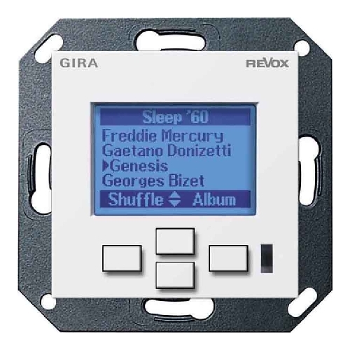 Настенная панель управления Revox M217 display GIRA System 55 (матовый белый) артикул 104142FV-1
