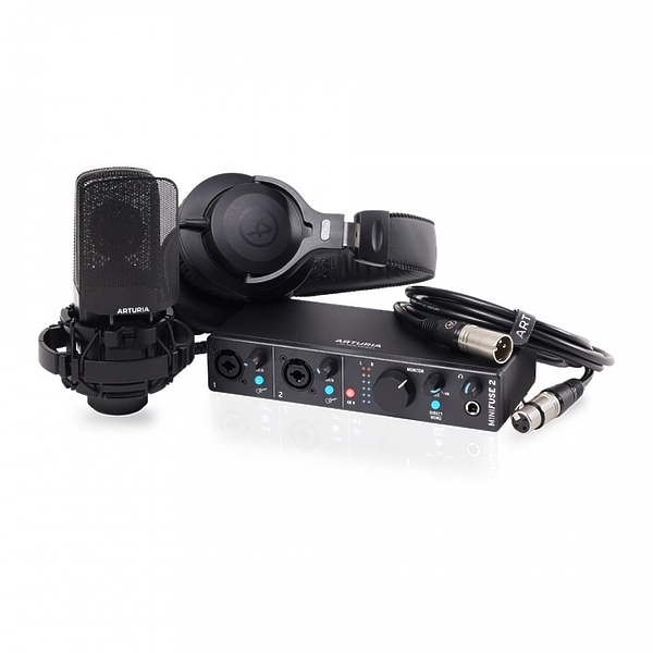 Комплект для звукозаписи Arturia MiniFuse Recording Pack Black артикул 302397Si-1