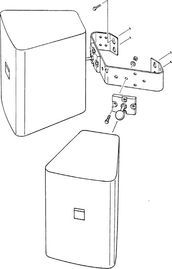 Крепление JBL MTC-25/23H Horizontal-Array Bracket for Two Control 23s or Control 25s, 60° Splay артикул 125039Si-1