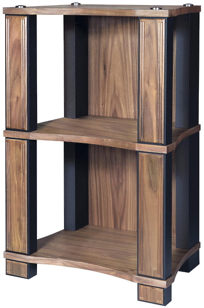 Стойка под виниловые пластинки VOXmodule S-005 (shelf white lacquer, legs white lacquer, plugs gold) артикул 228637Si-1