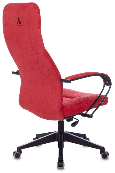 Кресло Бюрократ CH-608/FABRIC-RED (Office chair CH-608Fabric red Velvet 88 cross plastic) артикул 263276Si-1 фото 5